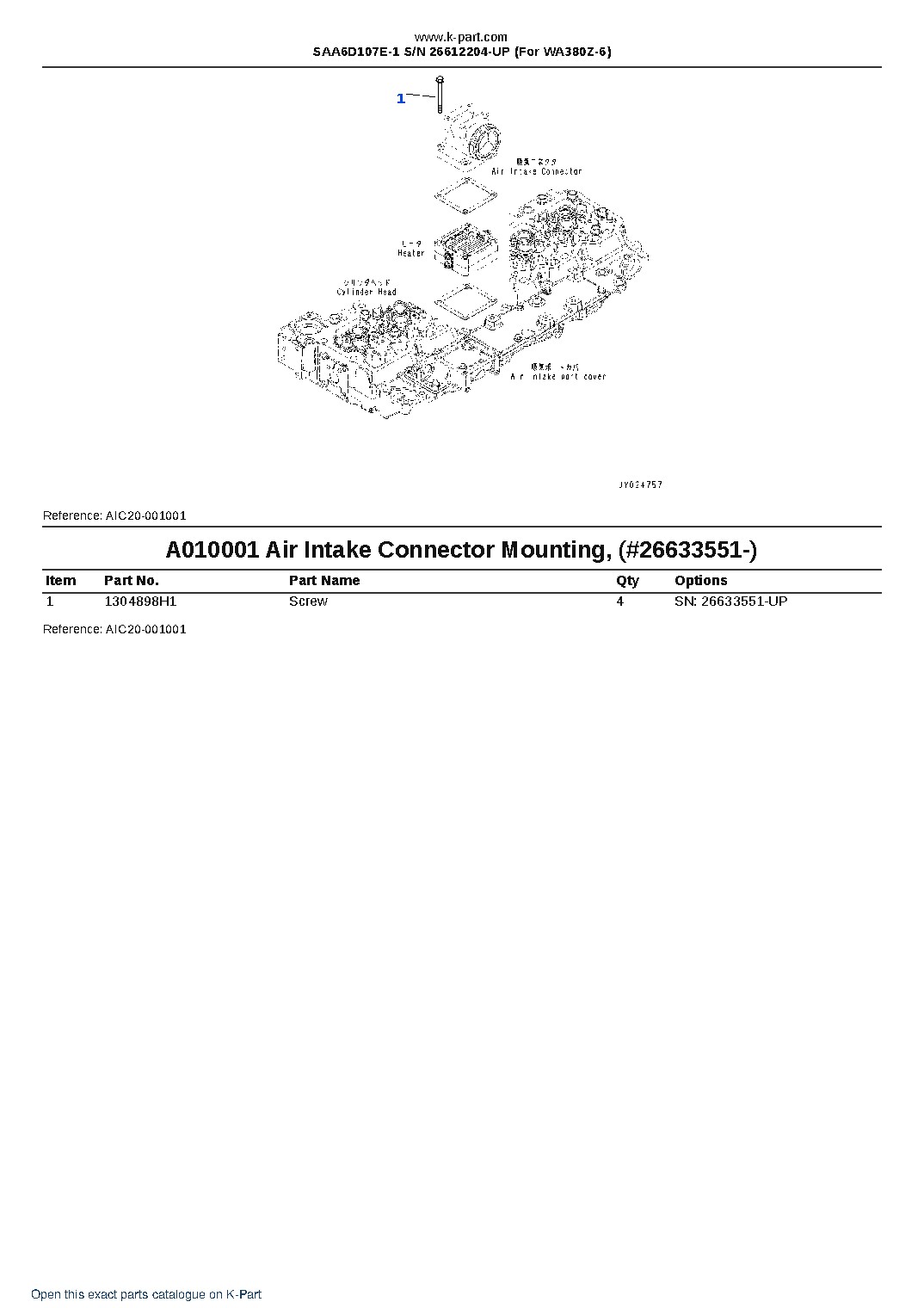 SAA6D107E-1 S/N 26612204-UP (For WA380Z-6) – sample page 10 SAA6D107E-1 S/N 26612204-UP (For WA380Z-6) – sample page 10