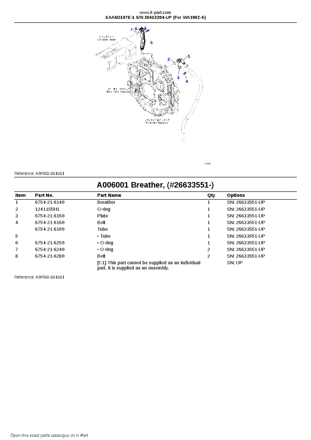 SAA6D107E-1 S/N 26612204-UP (For WA380Z-6) – sample page 6 SAA6D107E-1 S/N 26612204-UP (For WA380Z-6) – sample page 6