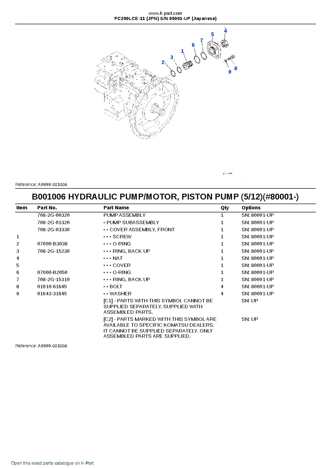 PC200LCE-11 (JPN)  S/N 80001-UP (Japanese) – sample page 8