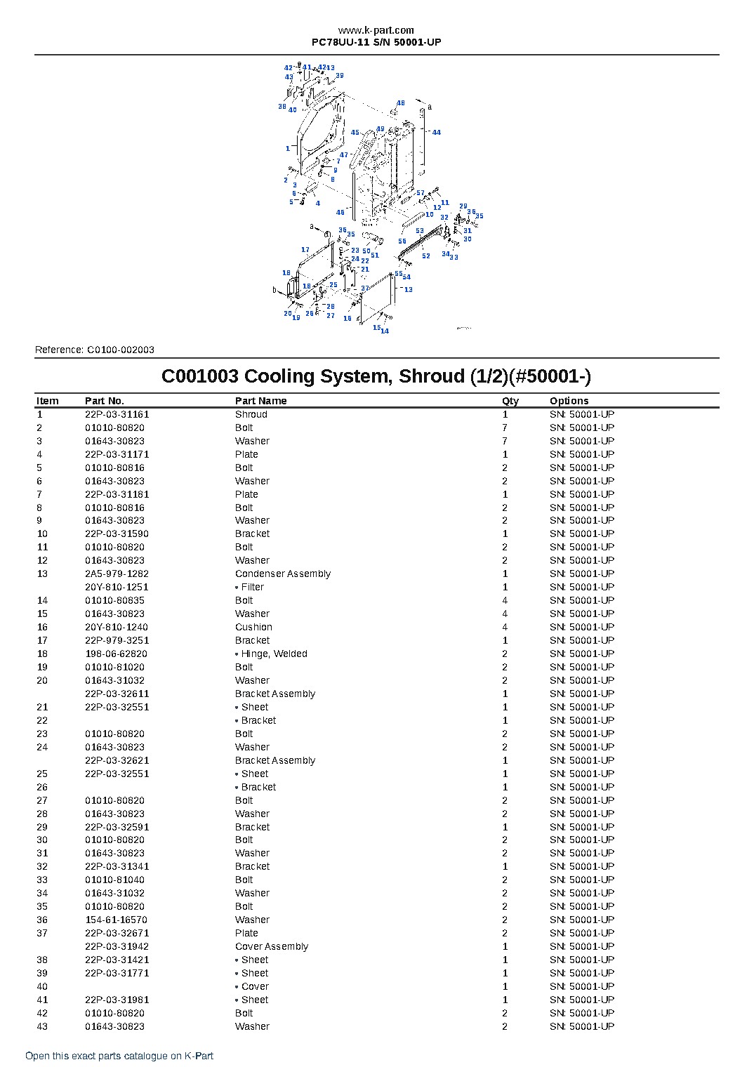PC78UU-11 S/N 50001-UP – sample page 9 PC78UU-11 S/N 50001-UP – sample page 9