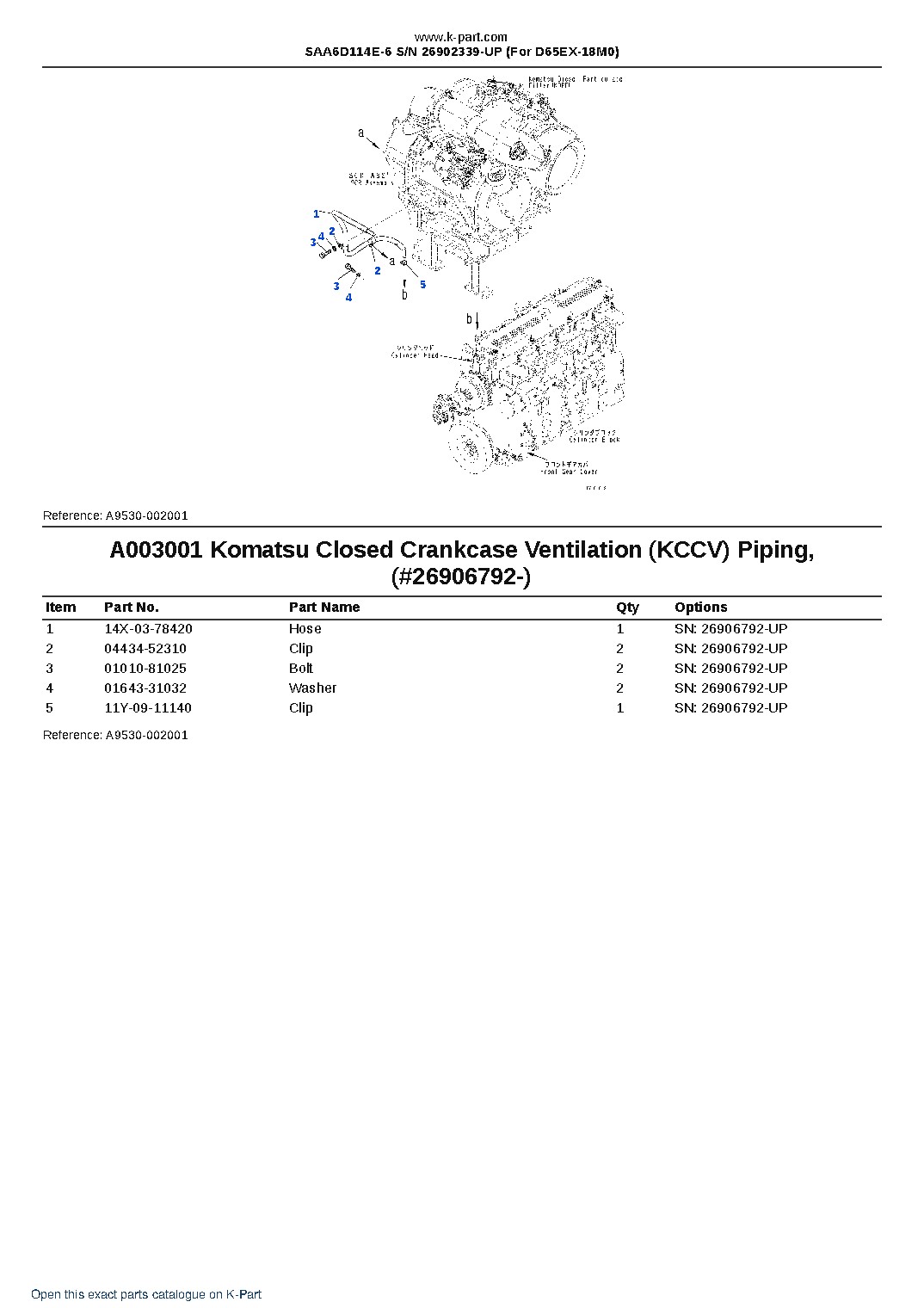 SAA6D114E-6 S/N 26902339-UP (For D65EX-18M0) – sample page 4 SAA6D114E-6 S/N 26902339-UP (For D65EX-18M0) – sample page 4