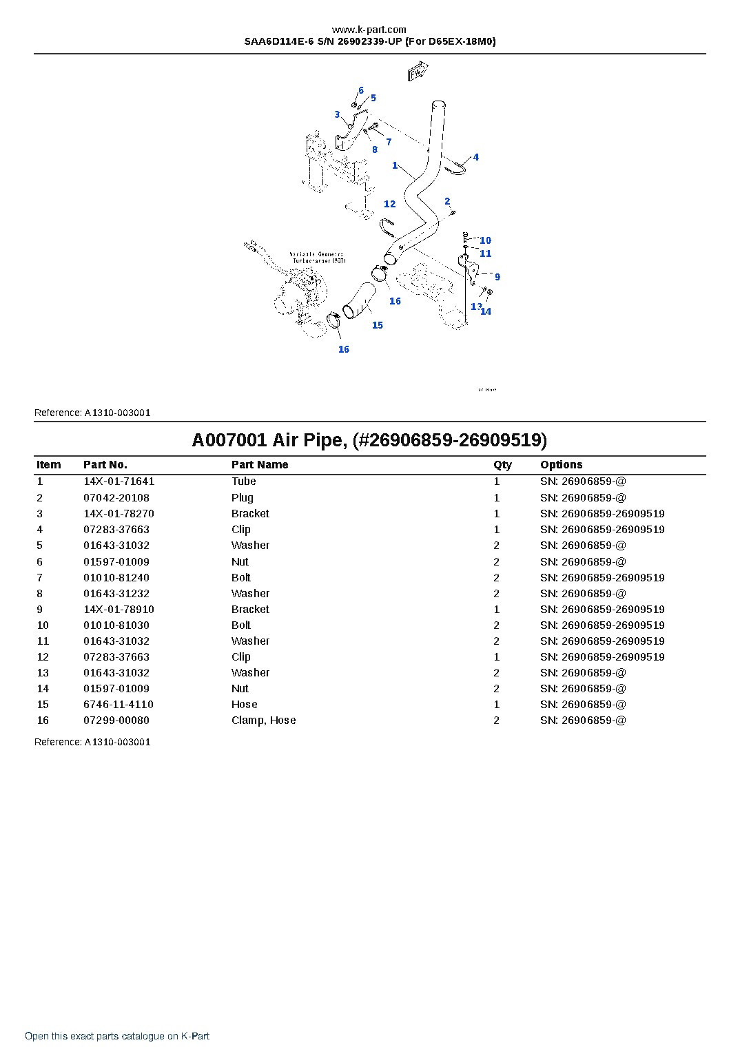 SAA6D114E-6 S/N 26902339-UP (For D65EX-18M0) – sample page 8 SAA6D114E-6 S/N 26902339-UP (For D65EX-18M0) – sample page 8