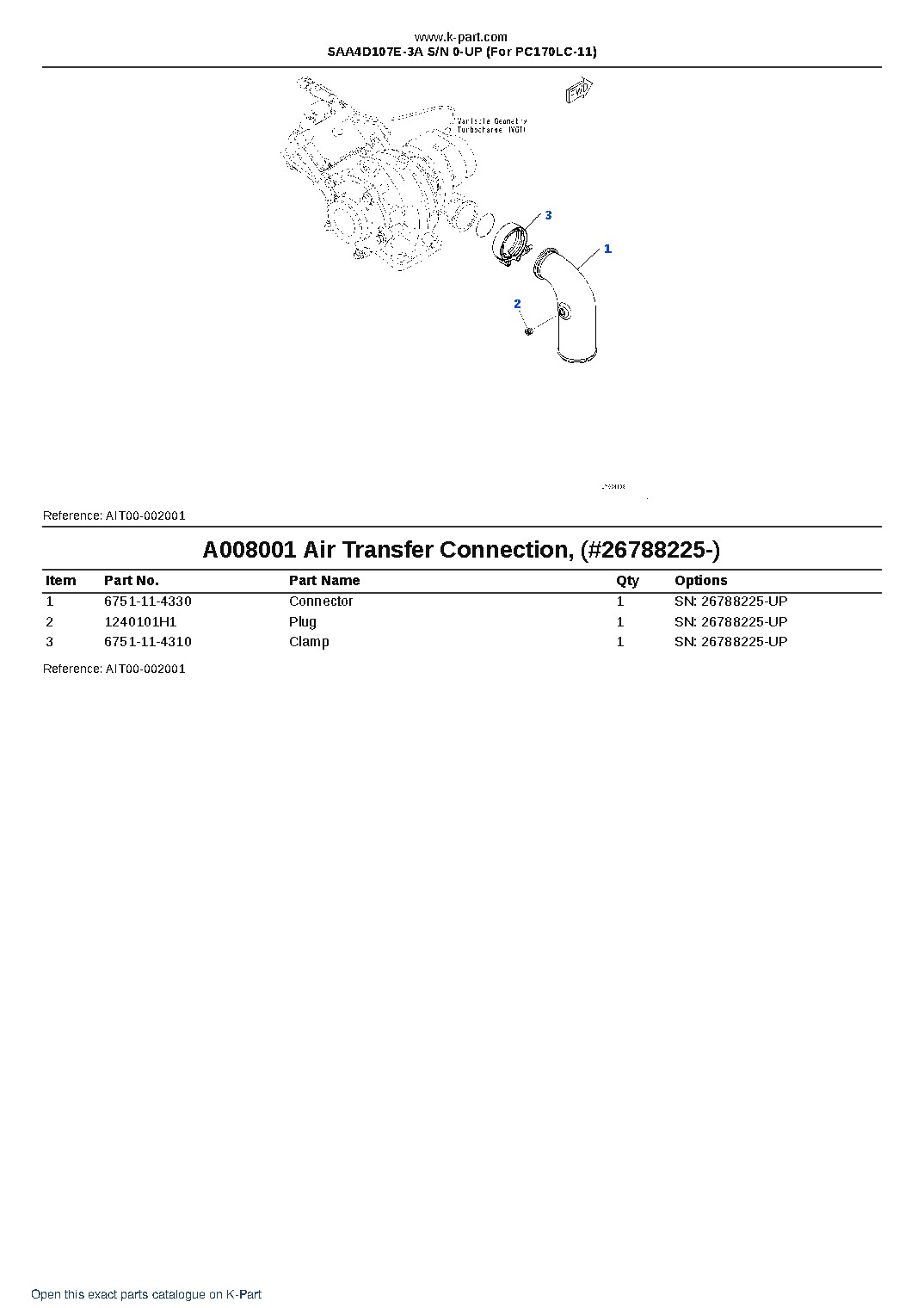 SAA4D107E-3A S/N 0-UP (For PC170LC-11) – sample page 8 SAA4D107E-3A S/N 0-UP (For PC170LC-11) – sample page 8