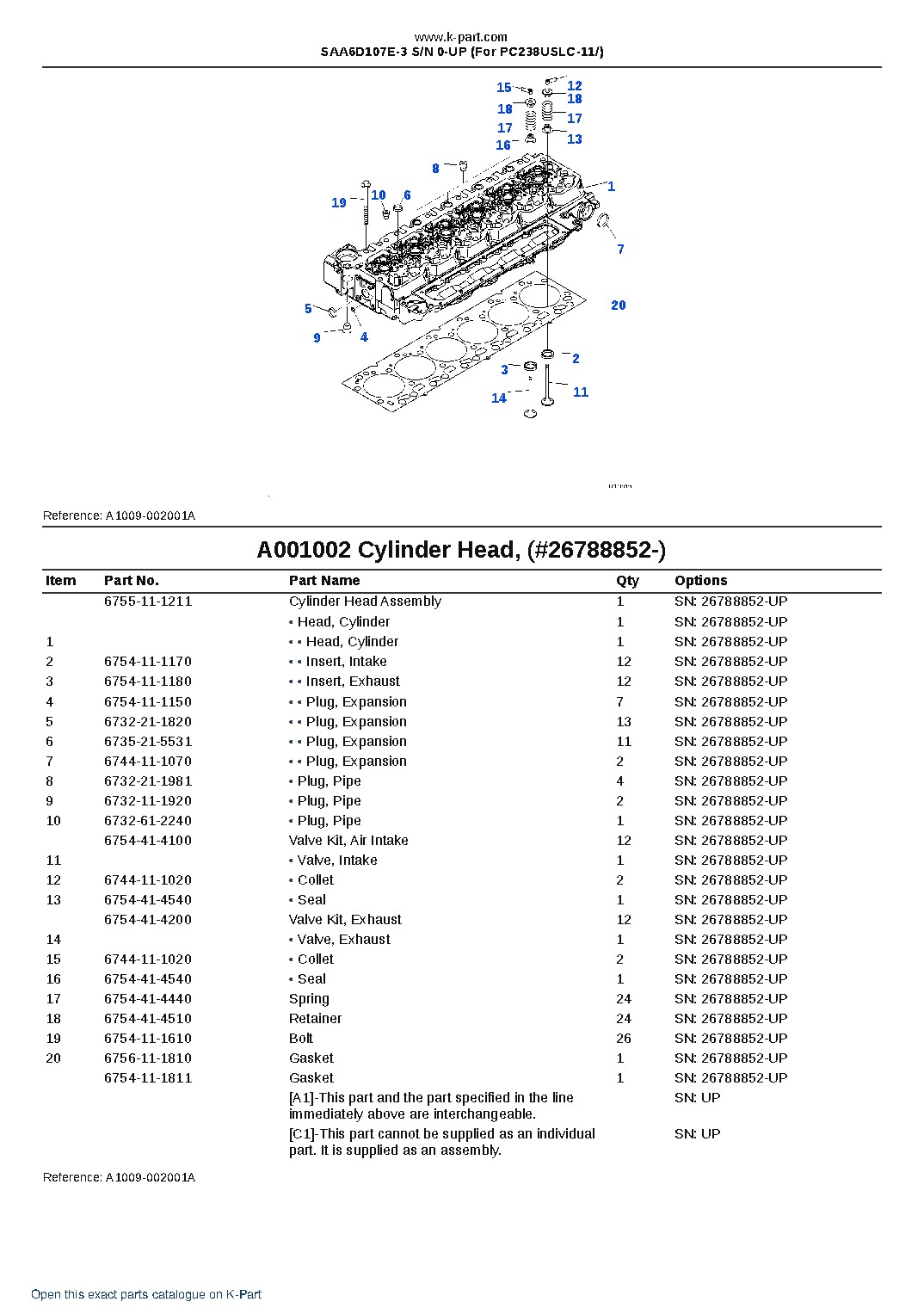 SAA6D107E-3 S/N 0-UP (For PC238USLC-11/) – sample page 2