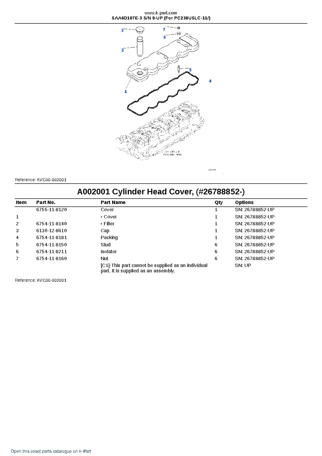 SAA6D107E-3 S/N 0-UP (For PC238USLC-11/) – sample page 3