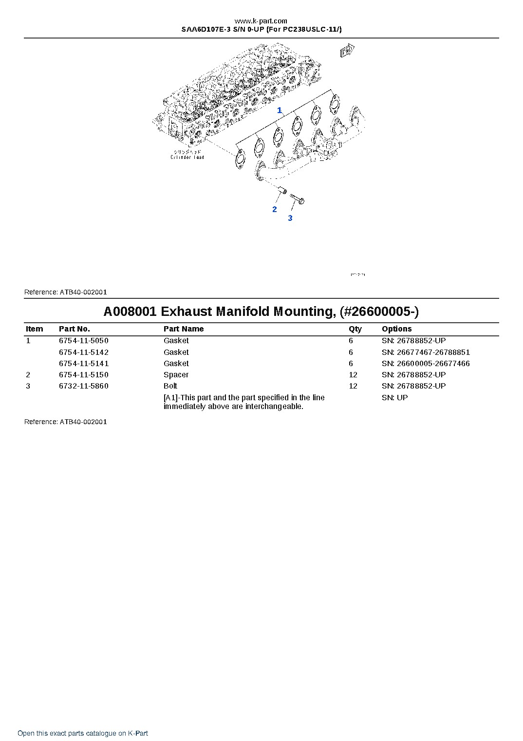 SAA6D107E-3 S/N 0-UP (For PC238USLC-11/) – sample page 9