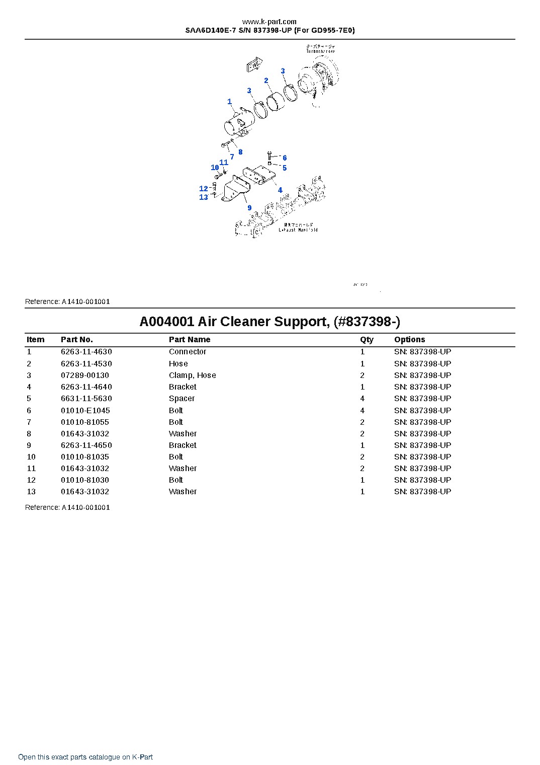 SAA6D140E-7 S/N 837398-UP (For GD955-7E0) – sample page 10 SAA6D140E-7 S/N 837398-UP (For GD955-7E0) – sample page 10