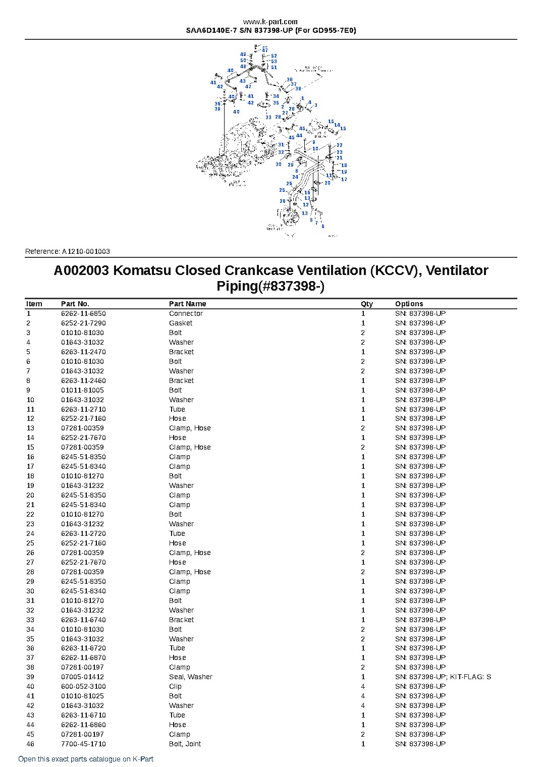 SAA6D140E-7 S/N 837398-UP (For GD955-7E0) – sample page 5 SAA6D140E-7 S/N 837398-UP (For GD955-7E0) – sample page 5