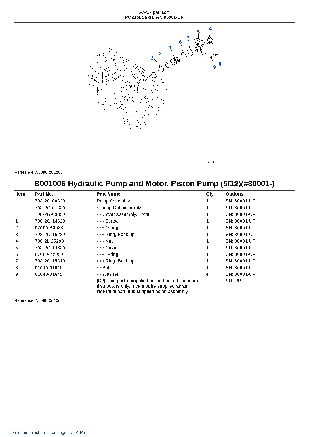 PC210LCE-11 S/N 80001-UP – sample page 8