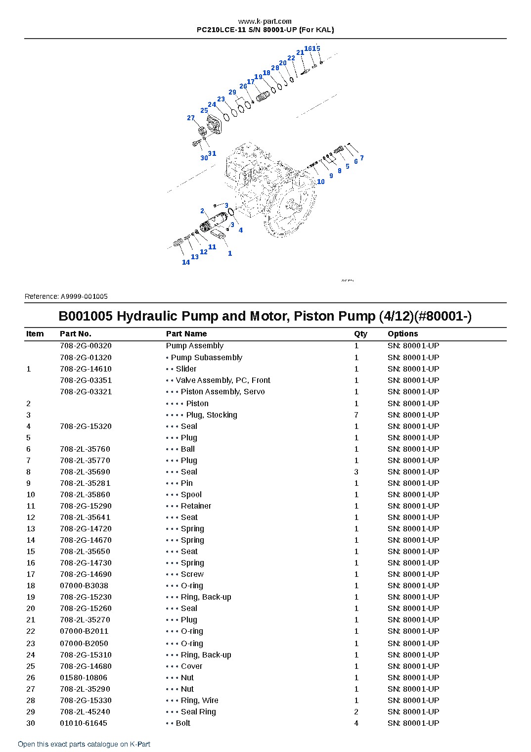 PC210LCE-11 S/N 80001-UP (For KAL) – sample page 6 PC210LCE-11 S/N 80001-UP (For KAL) – sample page 6