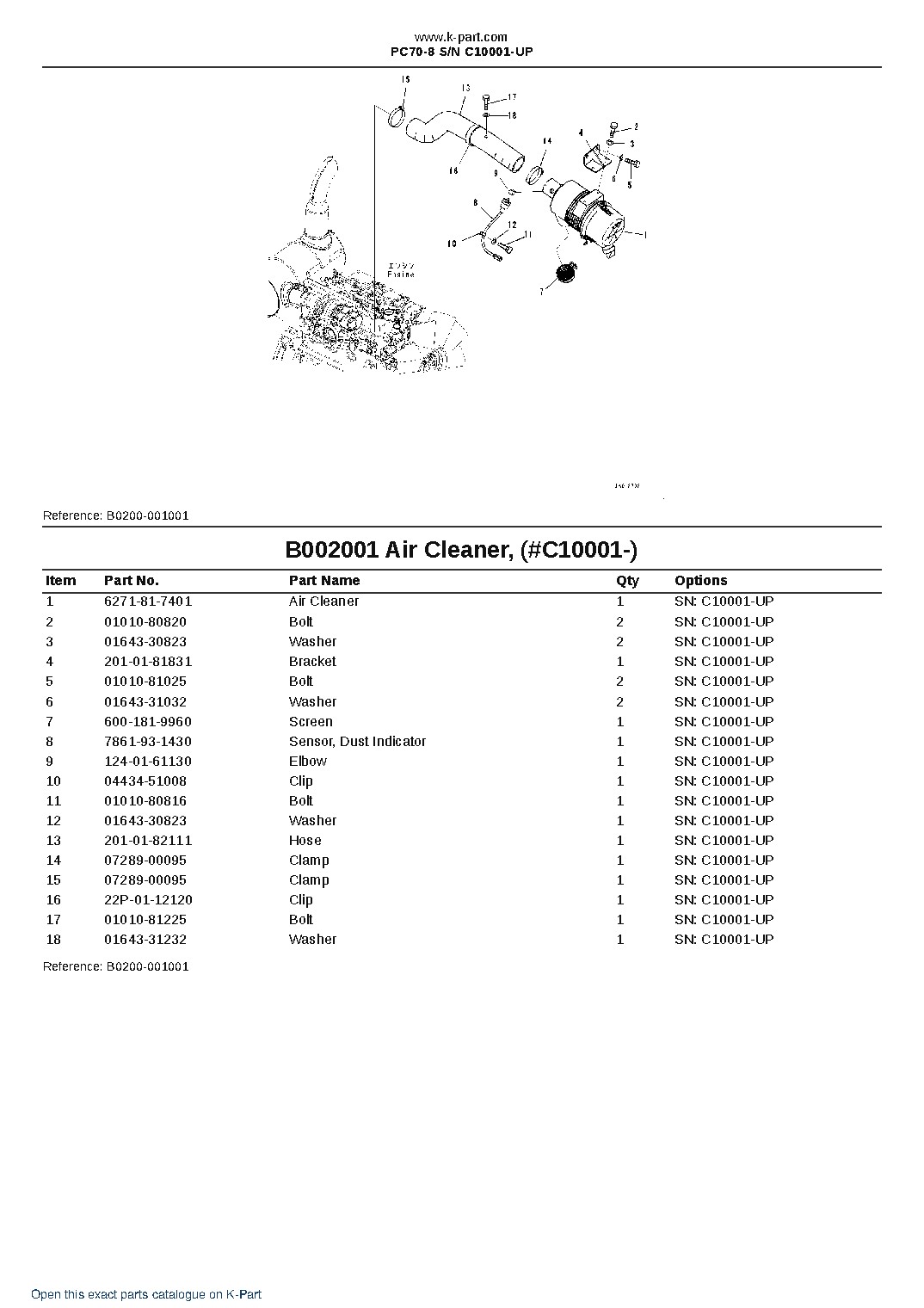 PC70-8 S/N C10001-UP – sample page 3 PC70-8 S/N C10001-UP – sample page 3