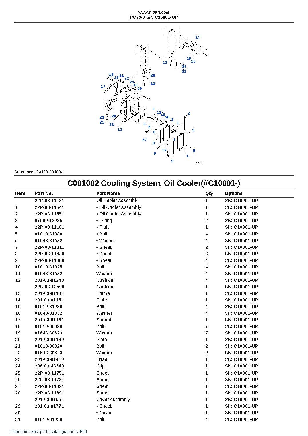 PC70-8 S/N C10001-UP – sample page 6 PC70-8 S/N C10001-UP – sample page 6