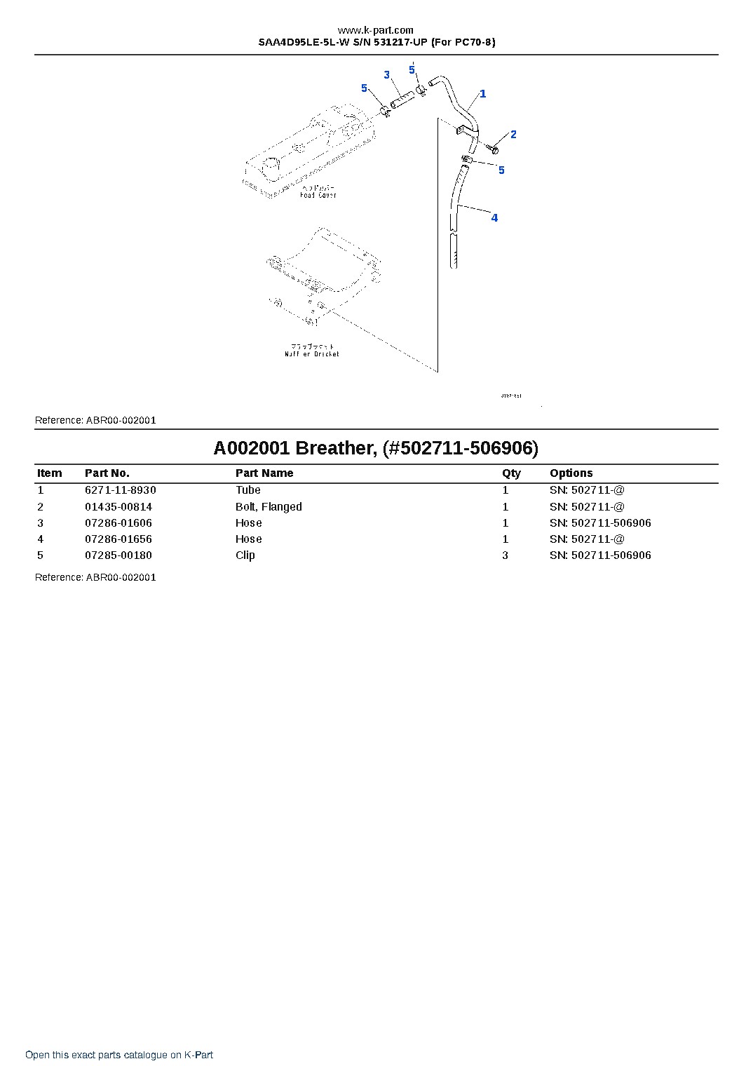 SAA4D95LE-5L-W S/N 531217-UP (For PC70-8) – sample page 3 SAA4D95LE-5L-W S/N 531217-UP (For PC70-8) – sample page 3