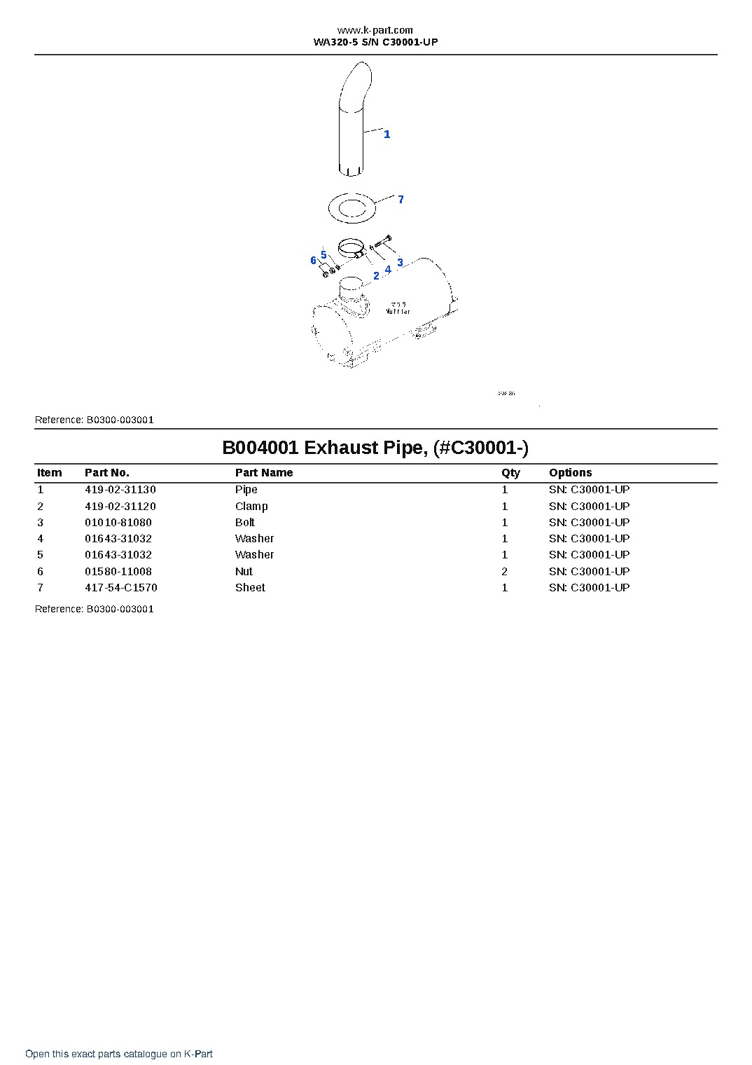 WA320-5 S/N C30001-UP – sample page 6 WA320-5 S/N C30001-UP – sample page 6