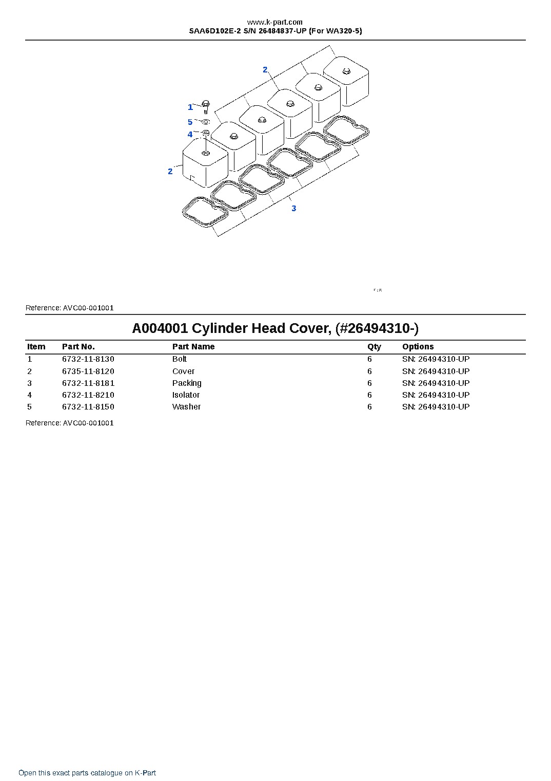 SAA6D102E-2 S/N 26484837-UP (For WA320-5) – sample page 4