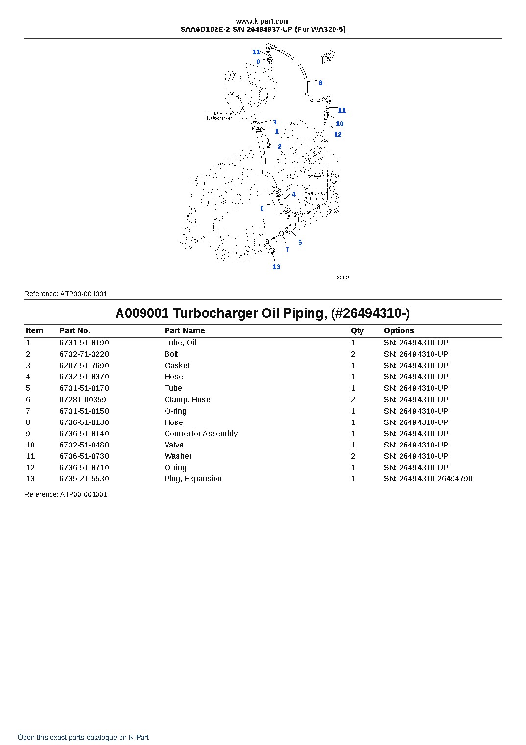 SAA6D102E-2 S/N 26484837-UP (For WA320-5) – sample page 9