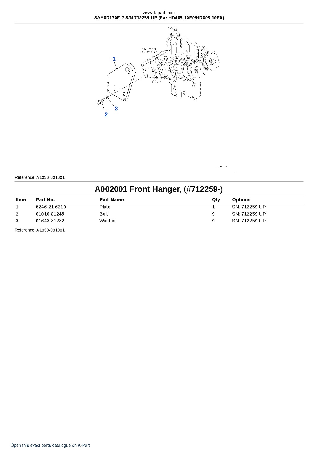 SAA6D170E-7 S/N 712259-UP (For HD465-10E0/HD605-10E0) – sample page 3 SAA6D170E-7 S/N 712259-UP (For HD465-10E0/HD605-10E0) – sample page 3