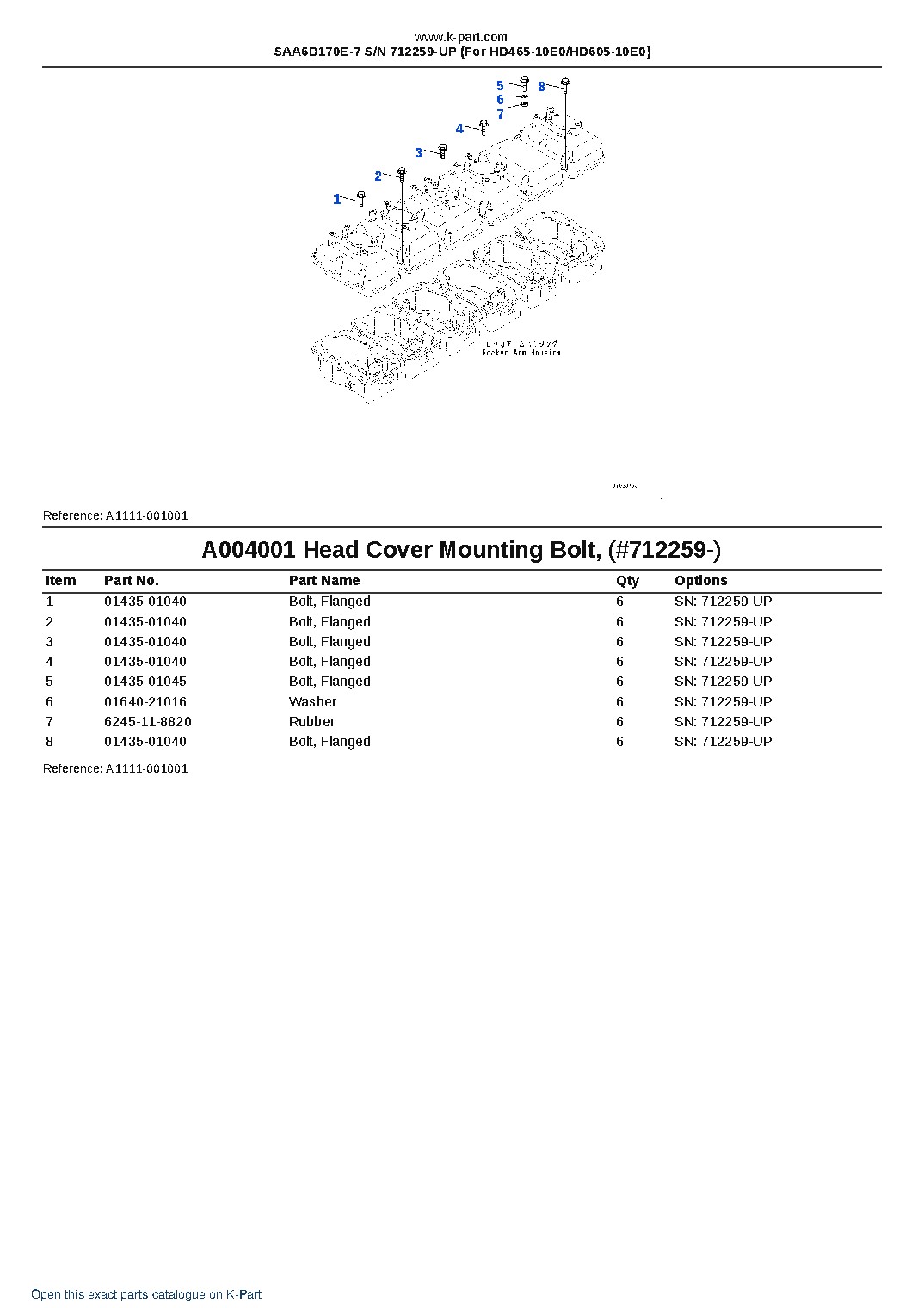 SAA6D170E-7 S/N 712259-UP (For HD465-10E0/HD605-10E0) – sample page 6 SAA6D170E-7 S/N 712259-UP (For HD465-10E0/HD605-10E0) – sample page 6