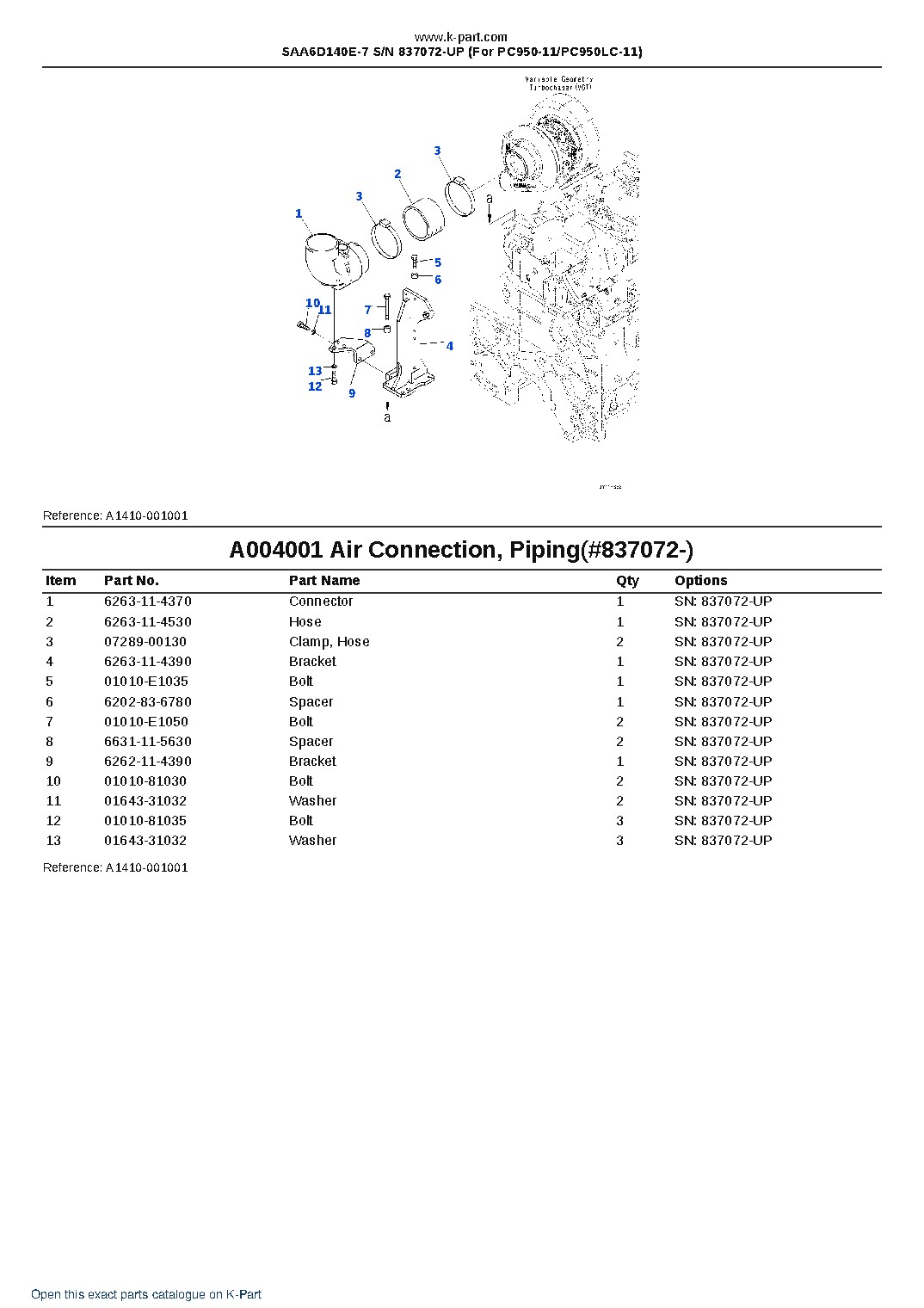 SAA6D140E-7 S/N 837072-UP (For PC950-11/PC950LC-11) – sample page 10 SAA6D140E-7 S/N 837072-UP (For PC950-11/PC950LC-11) – sample page 10