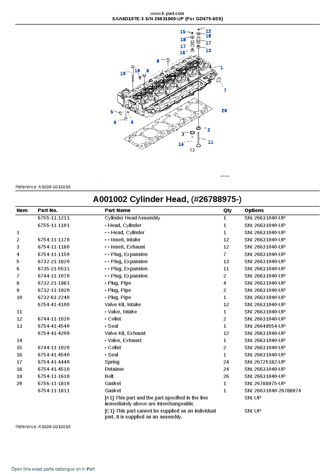 SAA6D107E-3 S/N 26631040-UP (For GD675-6E0) – sample page 2