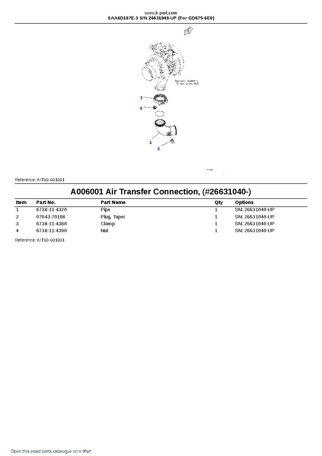 SAA6D107E-3 S/N 26631040-UP (For GD675-6E0) – sample page 7