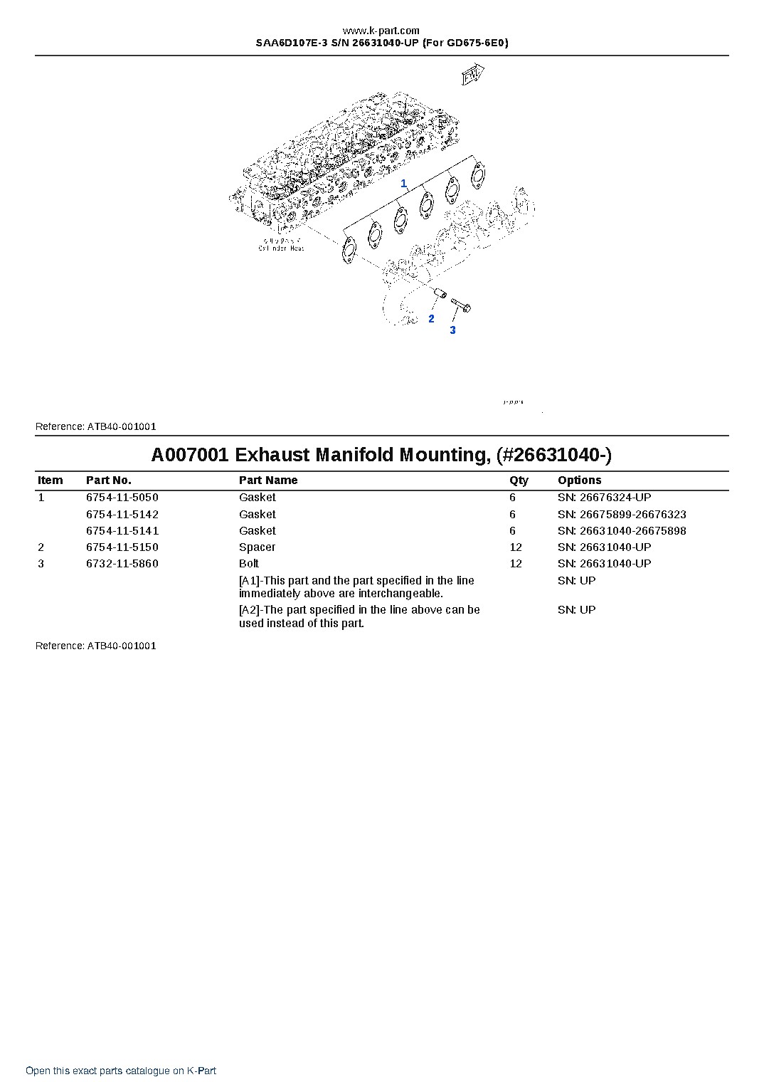 SAA6D107E-3 S/N 26631040-UP (For GD675-6E0) – sample page 8