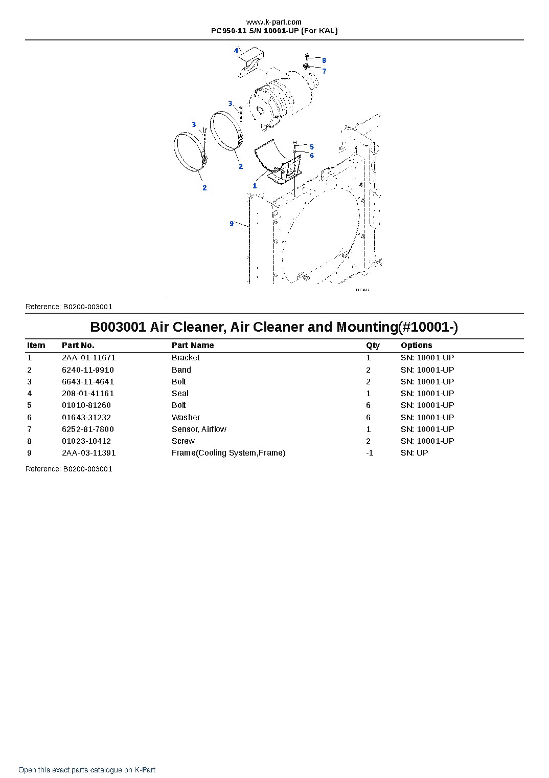 PC950-11 S/N 10001-UP (For KAL) – sample page 8 PC950-11 S/N 10001-UP (For KAL) – sample page 8
