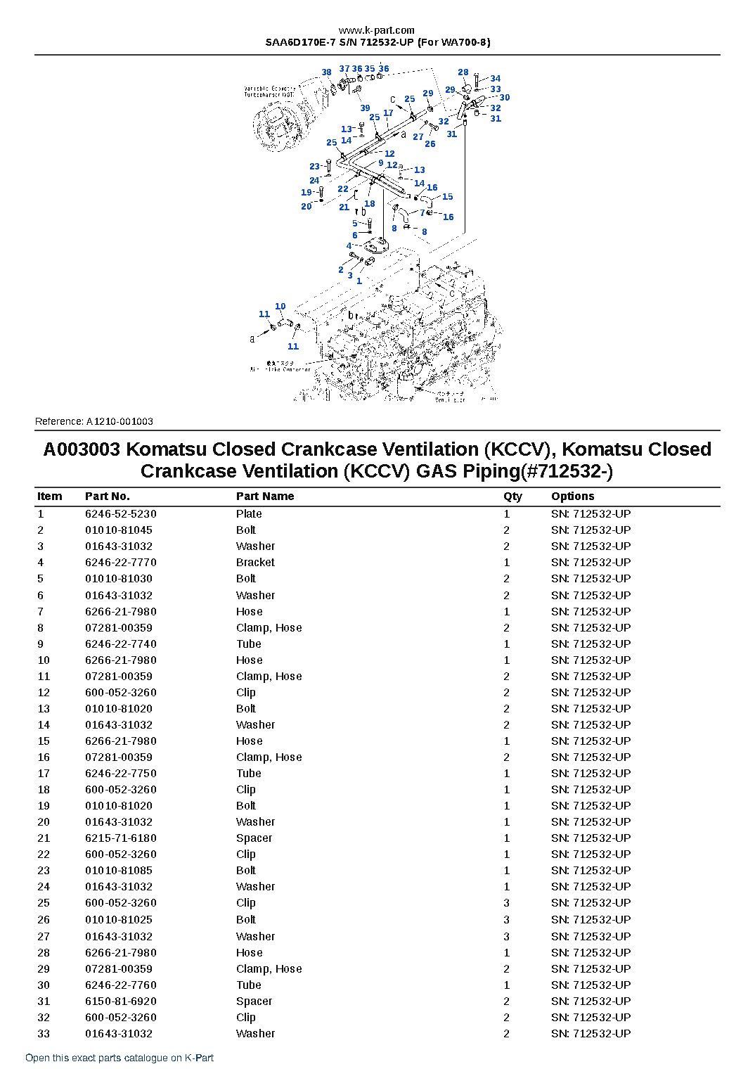 SAA6D170E-7 S/N 712532-UP (For WA700-8) – sample page 6 SAA6D170E-7 S/N 712532-UP (For WA700-8) – sample page 6