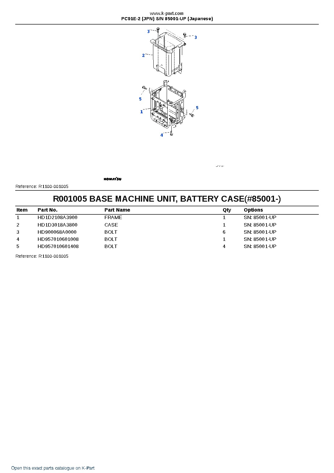 PC01E-2 (JPN)  S/N 85001-UP (Japanese) – sample page 7