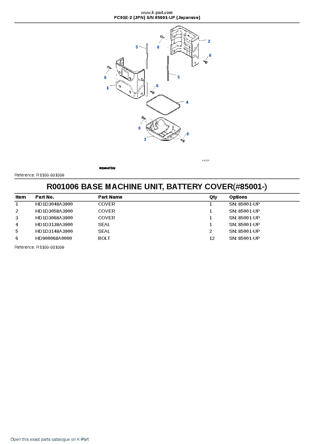 PC01E-2 (JPN)  S/N 85001-UP (Japanese) – sample page 8