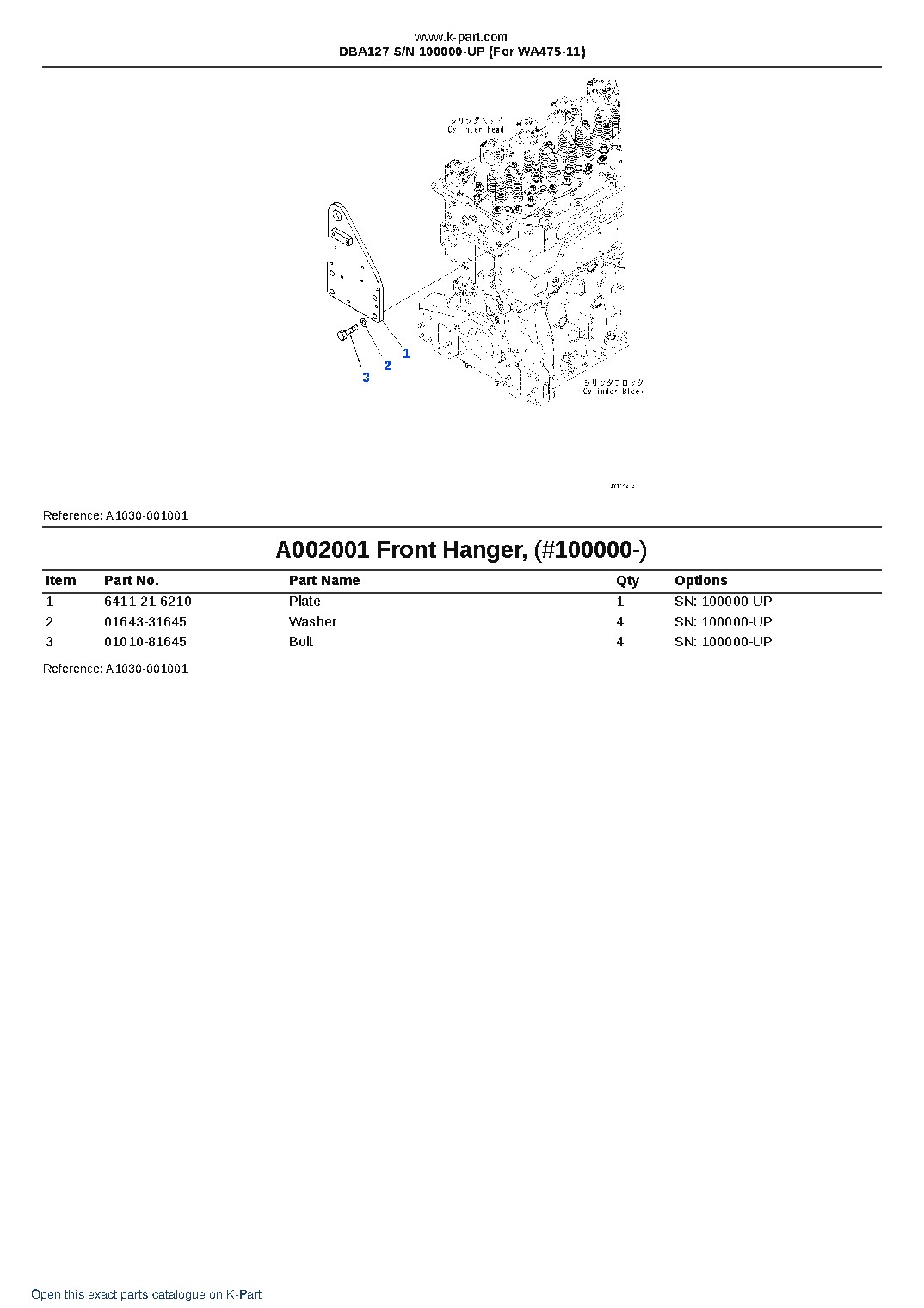 DBA127 S/N 100000-UP (For WA475-11) – sample page 4 DBA127 S/N 100000-UP (For WA475-11) – sample page 4