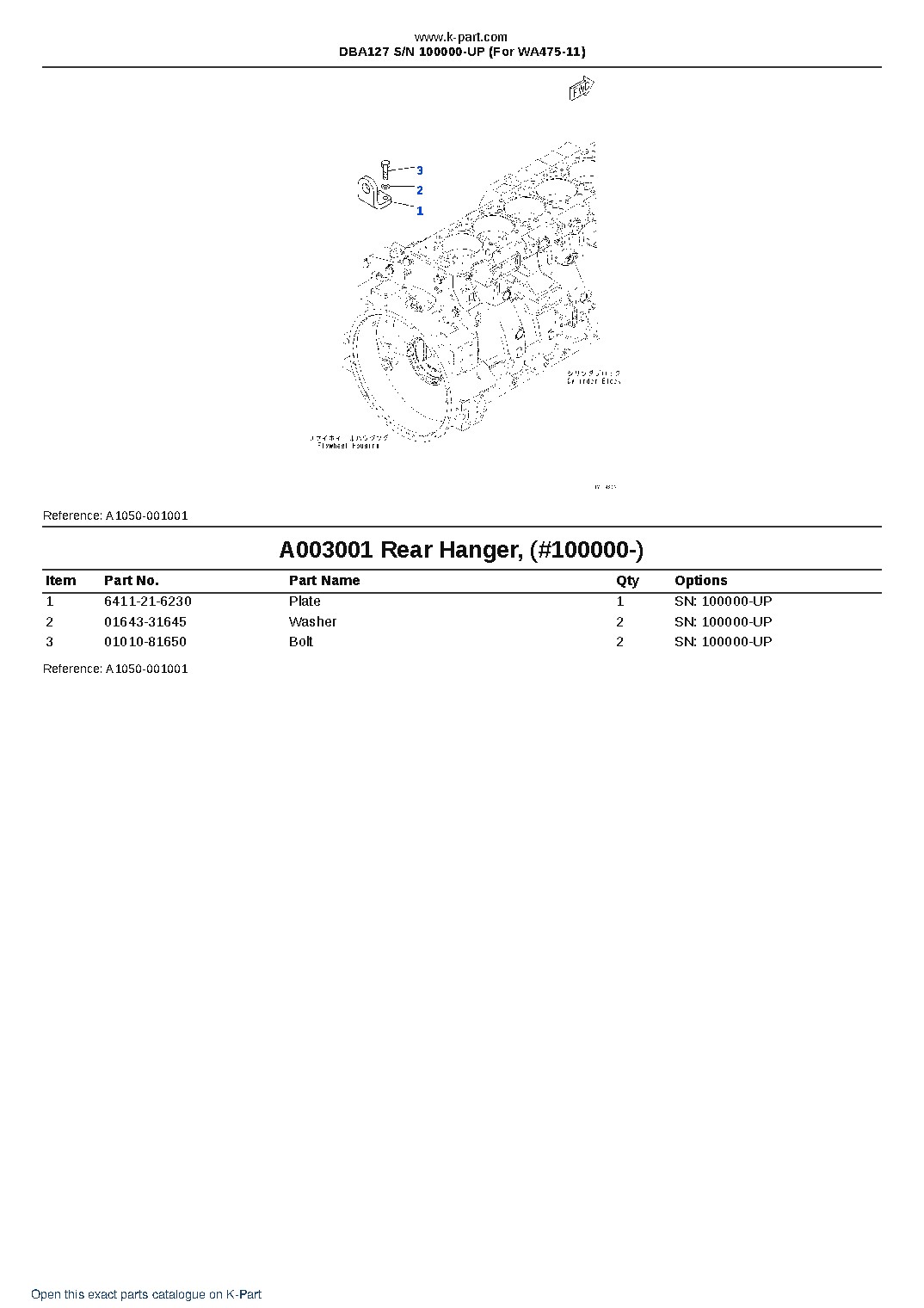 DBA127 S/N 100000-UP (For WA475-11) – sample page 5 DBA127 S/N 100000-UP (For WA475-11) – sample page 5