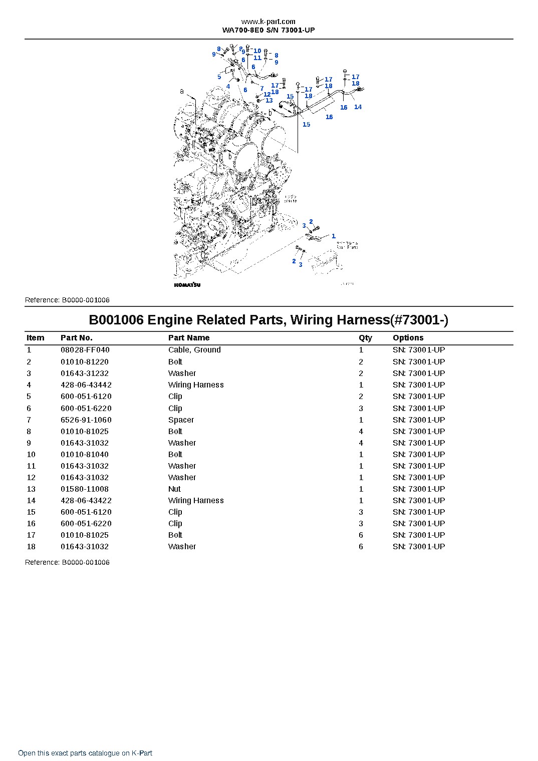 WA700-8E0 S/N 73001-UP – sample page 6