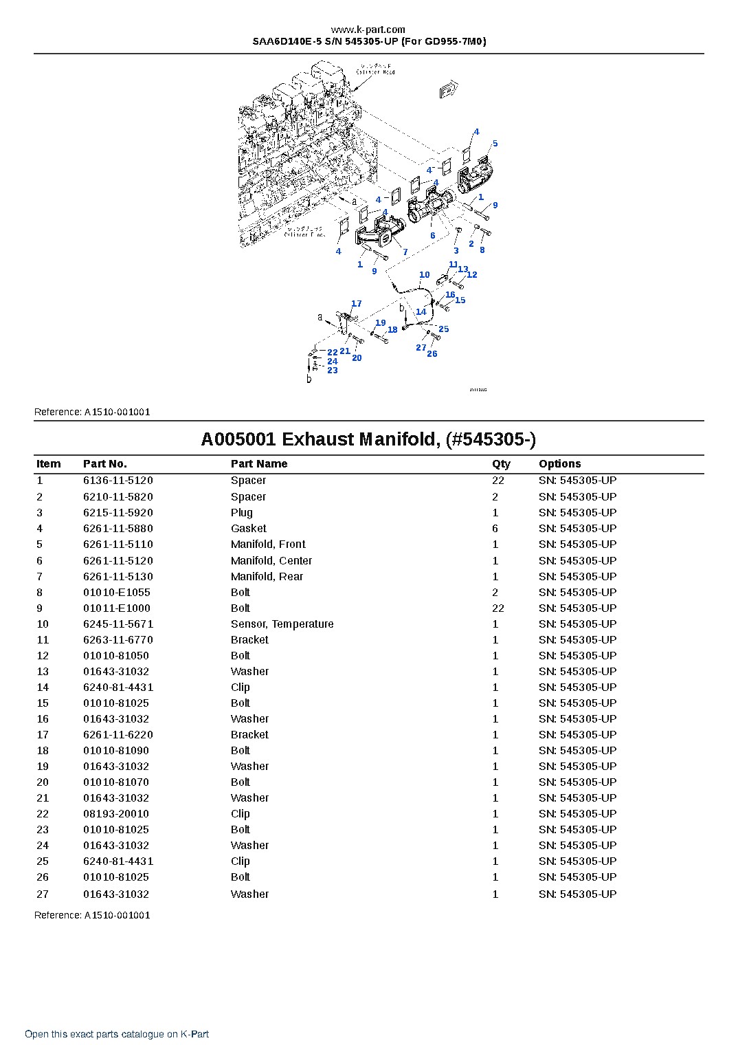 SAA6D140E-5 S/N 545305-UP (For GD955-7M0) – sample page 8 SAA6D140E-5 S/N 545305-UP (For GD955-7M0) – sample page 8