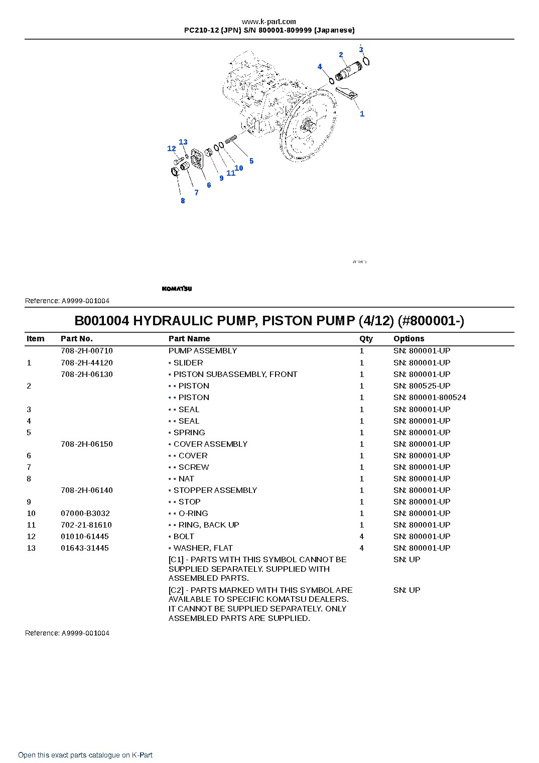 PC210-12 (JPN)  S/N 800001-809999 (Japanese) – sample page 4