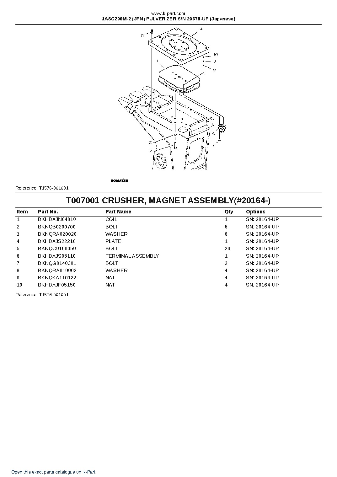 JASC200M-2 (JPN) PULVERIZER S/N 20678-UP (Japanese) – sample page 8 JASC200M-2 (JPN) PULVERIZER S/N 20678-UP (Japanese) – sample page 8