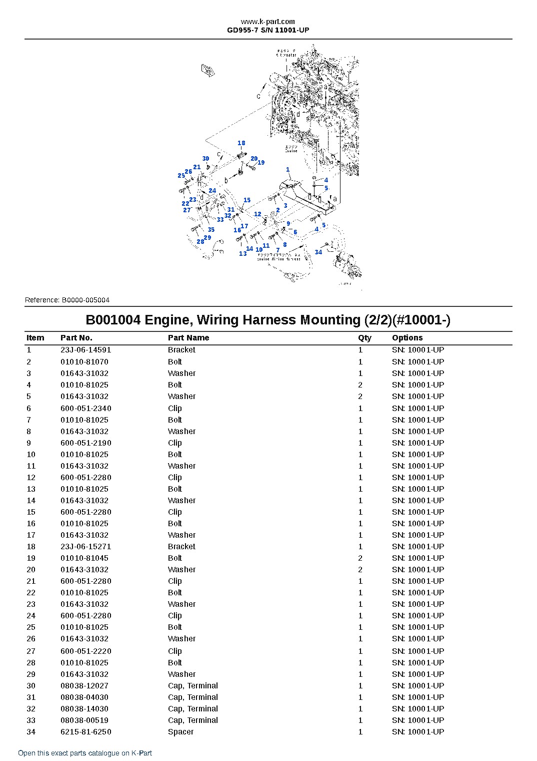 GD955-7 S/N 11001-UP – sample page 6 GD955-7 S/N 11001-UP – sample page 6