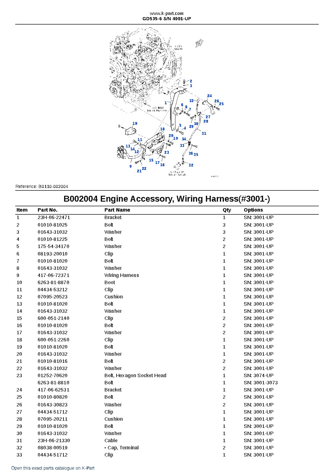 GD535-6 S/N 4001-UP – sample page 6 GD535-6 S/N 4001-UP – sample page 6