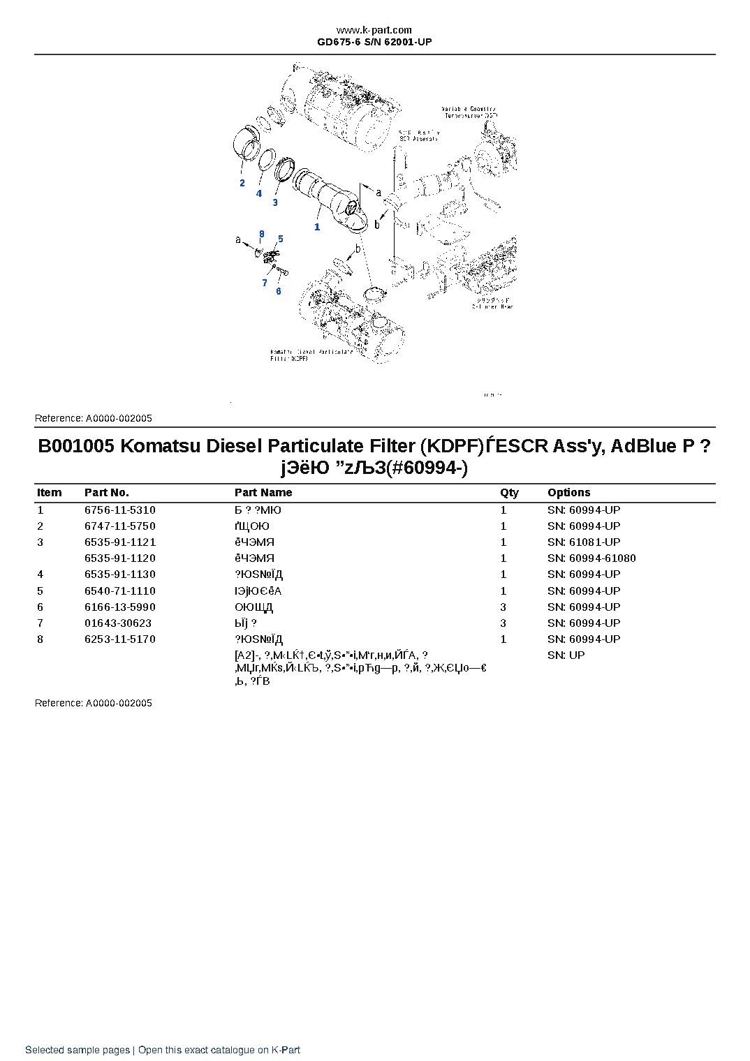 GD675-6 S/N 62001-UP – sample page 5 GD675-6 S/N 62001-UP – sample page 5