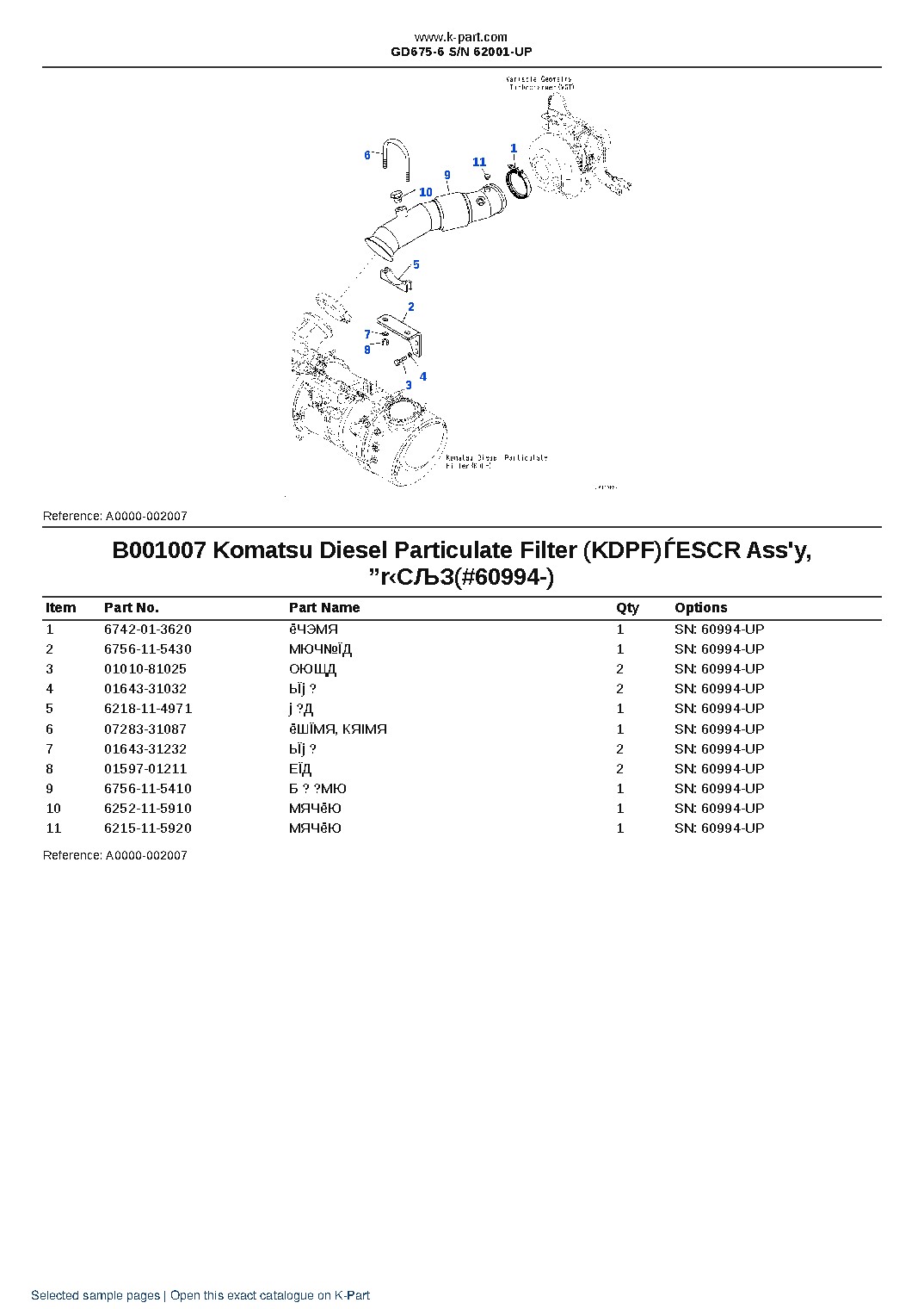 GD675-6 S/N 62001-UP – sample page 7 GD675-6 S/N 62001-UP – sample page 7