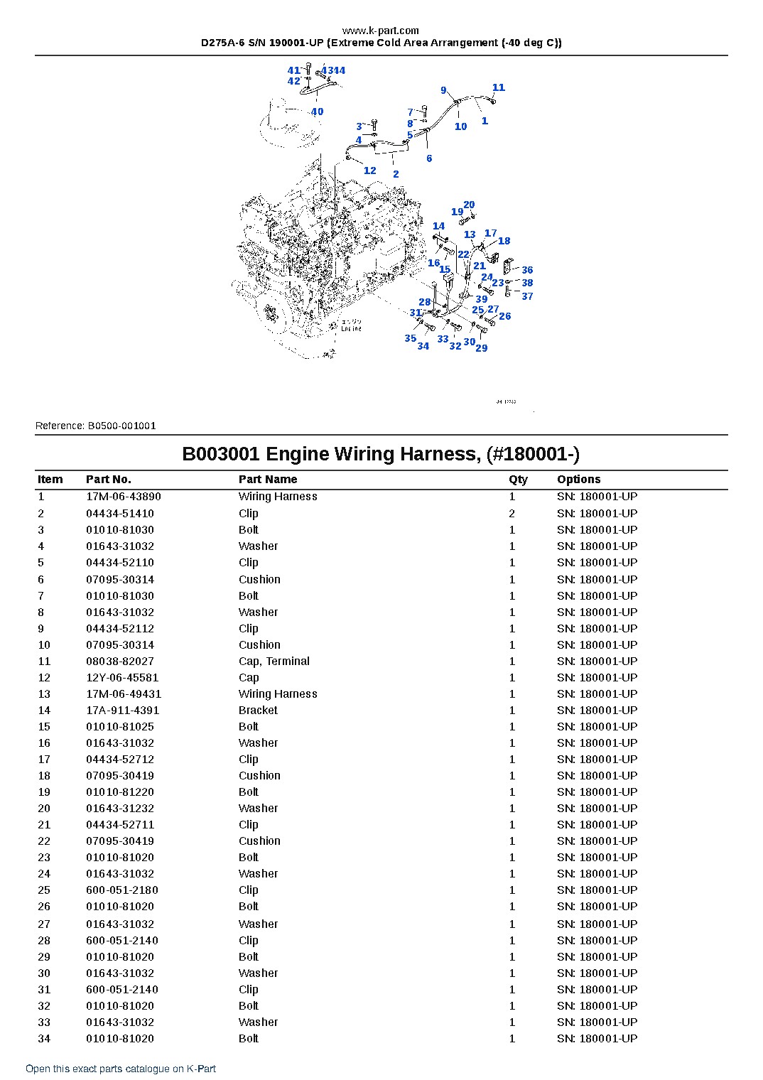 D275A-6 S/N 190001-UP (Extreme Cold Area Arrangement (-40 deg C)) – sample page 3