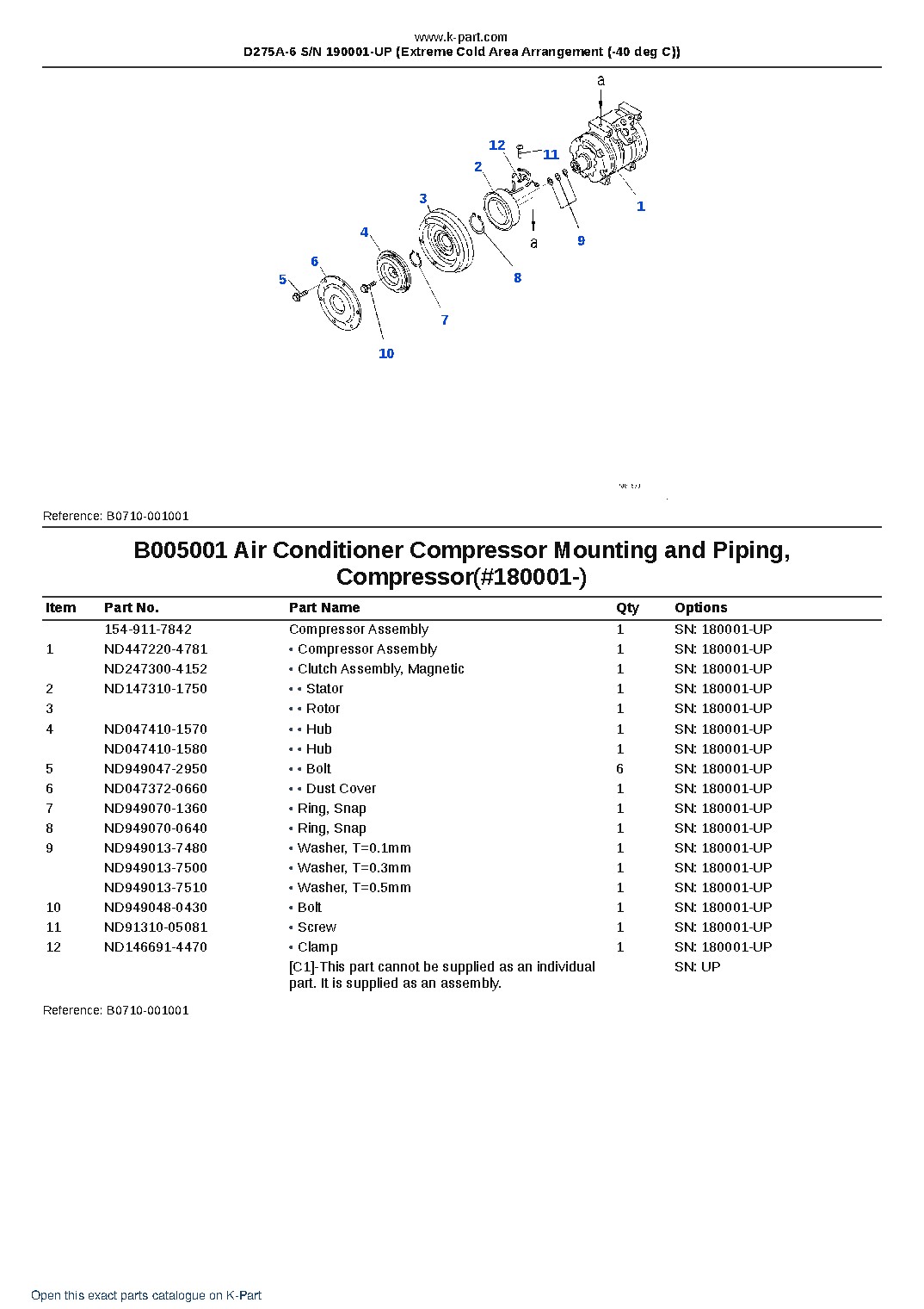 D275A-6 S/N 190001-UP (Extreme Cold Area Arrangement (-40 deg C)) – sample page 7