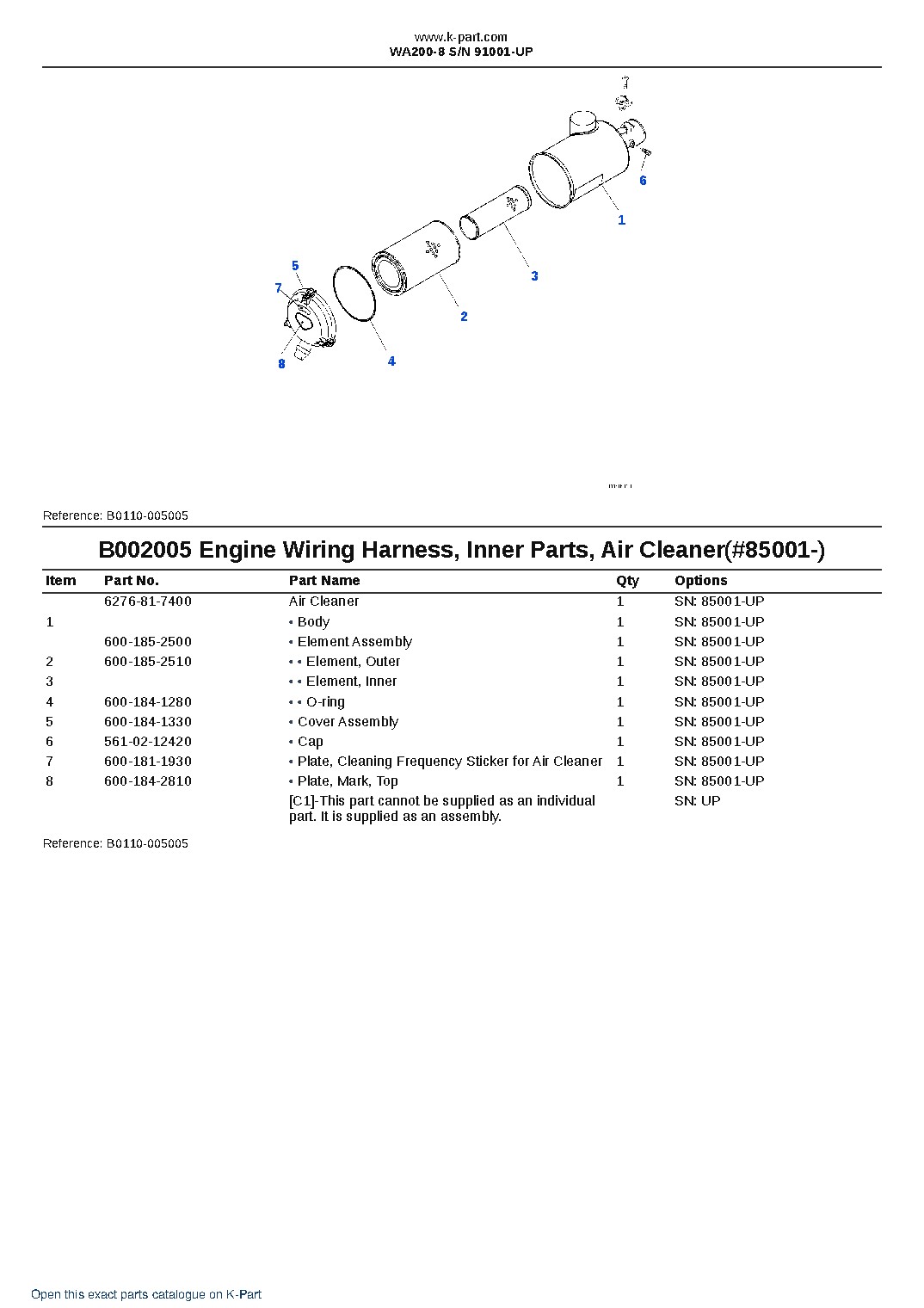 WA200-8 S/N 91001-UP – sample page 7 WA200-8 S/N 91001-UP – sample page 7