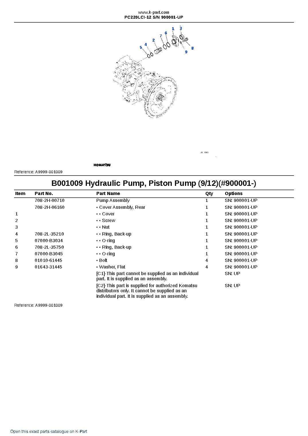 PC220LCI-12 S/N 900001-UP – sample page 9