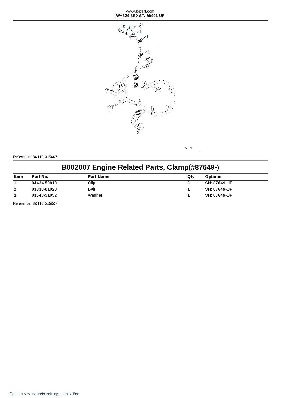 WA320-8E0 S/N 90001-UP – sample page 10 WA320-8E0 S/N 90001-UP – sample page 10