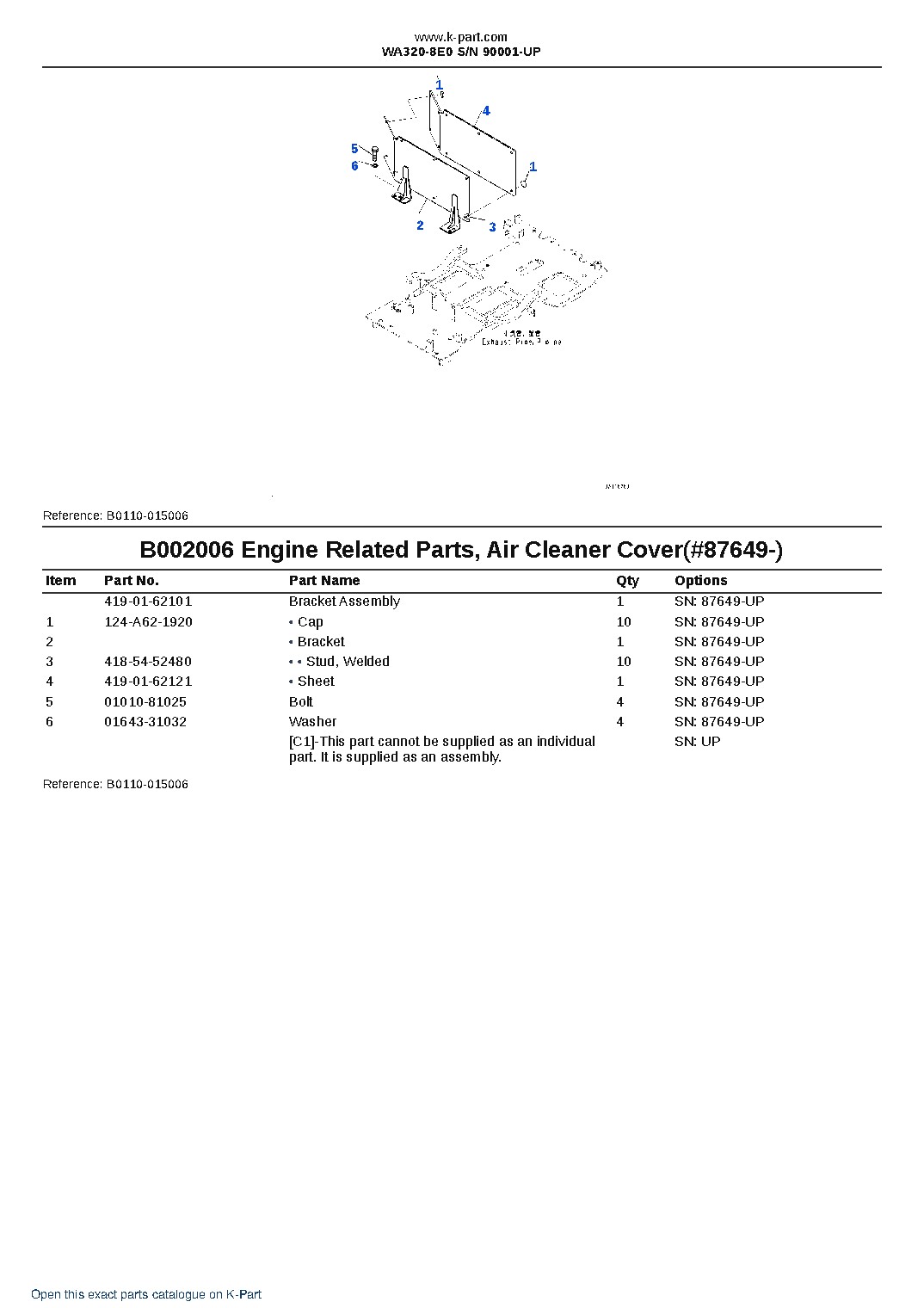 WA320-8E0 S/N 90001-UP – sample page 9 WA320-8E0 S/N 90001-UP – sample page 9