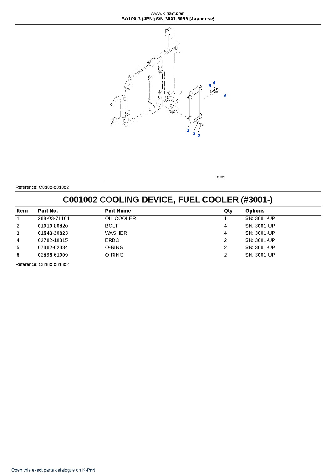 BA100-3 (JPN)  S/N 3001-3099 (Japanese) – sample page 8