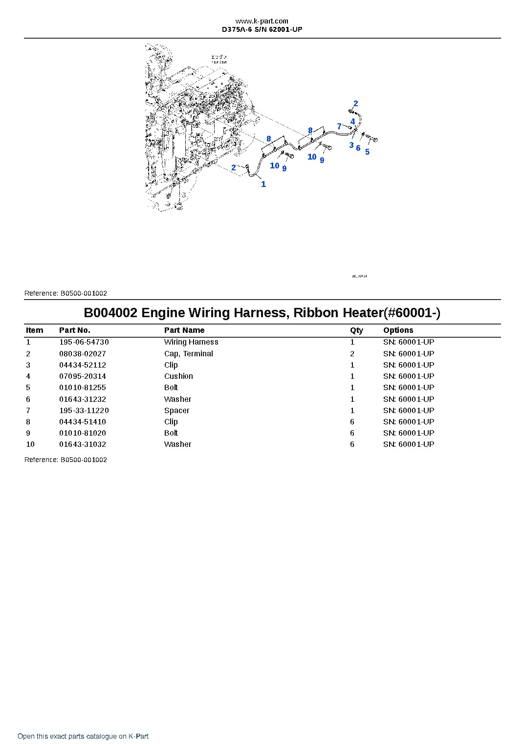 D375A-6 S/N 62001-UP – sample page 8 D375A-6 S/N 62001-UP – sample page 8