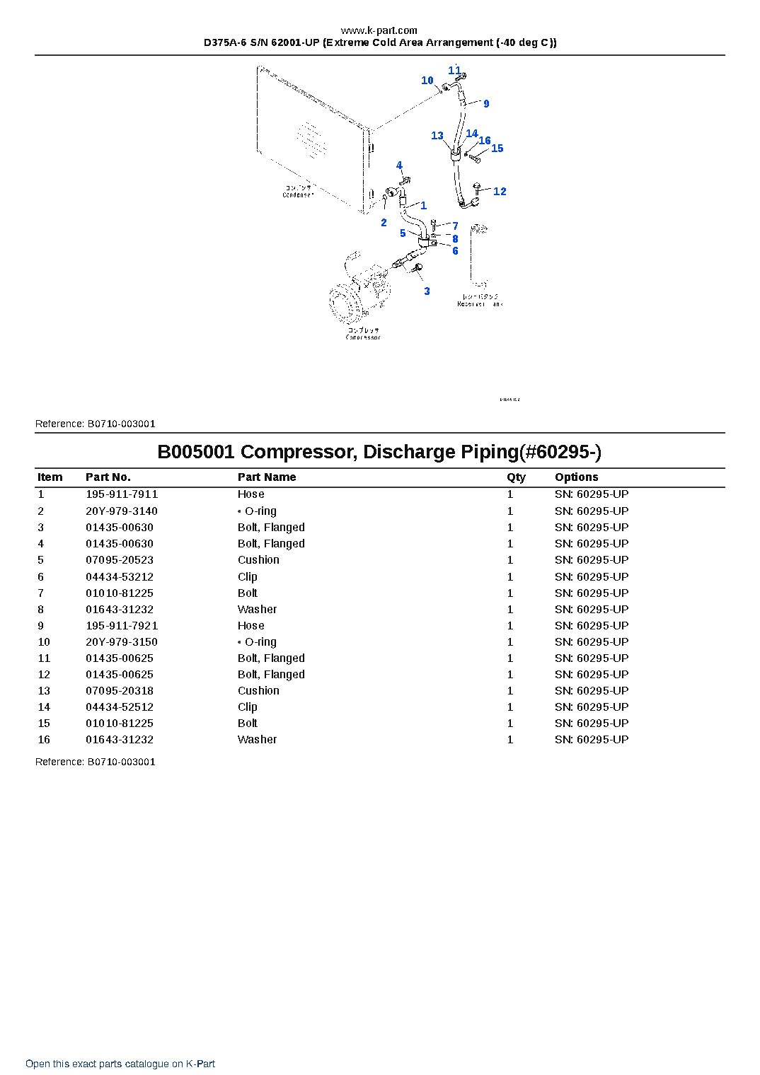 D375A-6 S/N 62001-UP (Extreme Cold Area Arrangement (-40 deg C)) – sample page 9 D375A-6 S/N 62001-UP (Extreme Cold Area Arrangement (-40 deg C)) – sample page 9