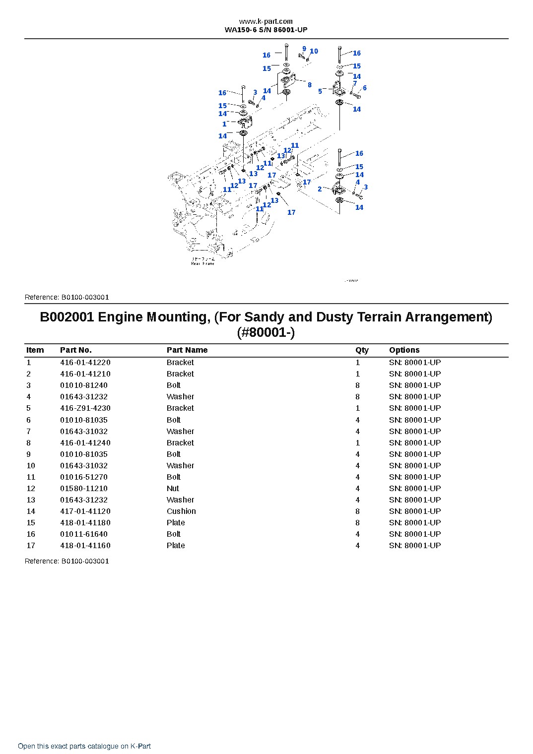 WA150-6 S/N 86001-UP – sample page 2 WA150-6 S/N 86001-UP – sample page 2